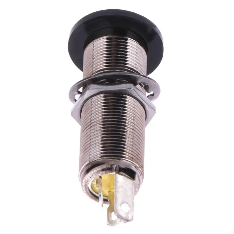 

1Pcs Long Threaded Stereo Brown Copper Output Jack for Electric Guitar Bass High Quality Guitar Parts & Accessories Promotion