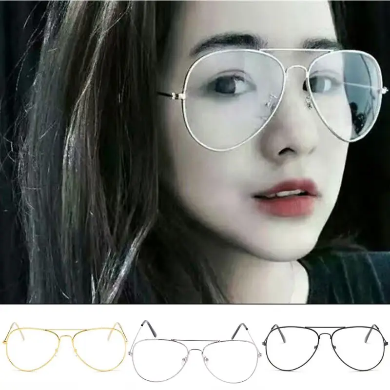 

Fashion Optical Glasses Eyeglass Frame Men Women Vintage Spectacles Clear Metal