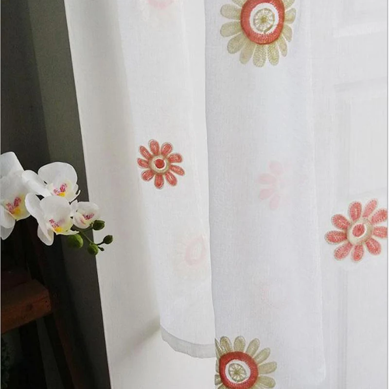 Занавеска для двери Короткая занавеска s кухни гостиной кружевная полузанавеска