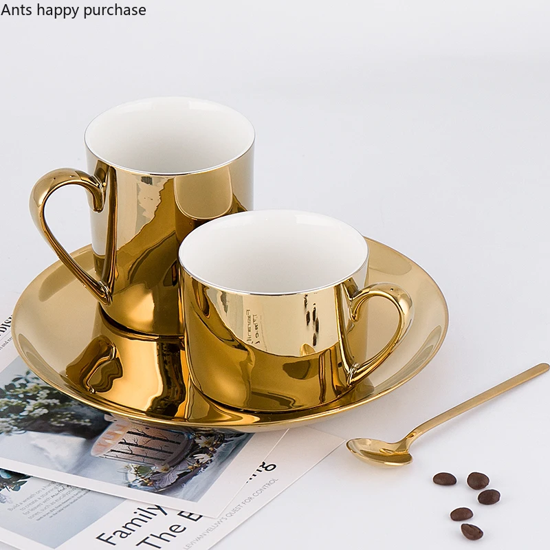 Керамическая круглая тарелка с золотым покрытием креативная десертная для