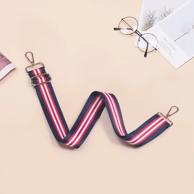 Ellovado New Style Striped Shoulder Bag Strap Bag Handles DIY Replacement Purse Handle for Handbag Belts Strap Bag Accessories