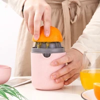 manual juicer cup modern environmental protection wheat straw mini fruit squeezer simple and cute household kitchen tools