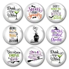 Ручная работа, летучая мышь, метла, Хэллоуин, вечерние, ведьма, паук, круглые фото, Стеклянные Кабошоны, демонстрация, плоская задняя часть, сделай сам, ювелирное изделие, фурнитура для аксессуаров