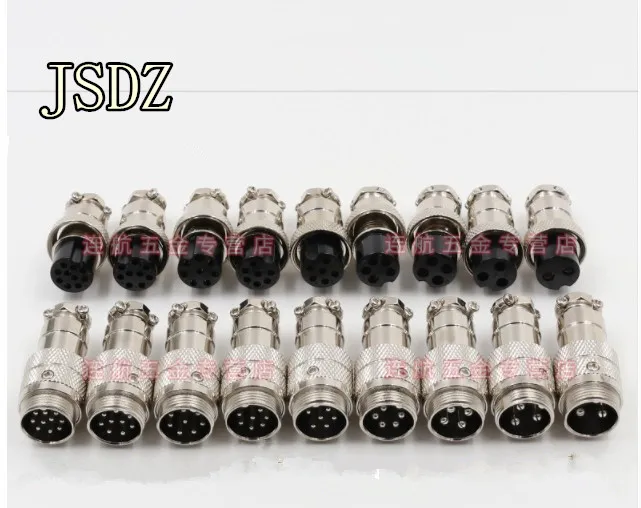 Новинка 5 комплектов GX16 Φ // 3P/4P/5P/6P/7P/8P/9P/10 контактов штекер + гнездо 16 мм