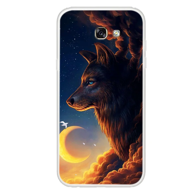 Чехол для Samsung Galaxy A7 2017 мягкий силиконовый чехол из ТПУ A5 / A3 чехлы задней панели