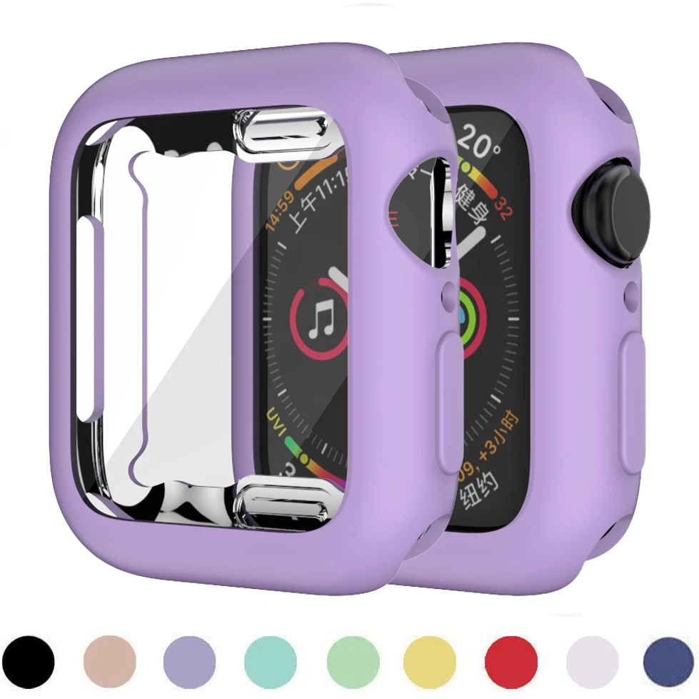 

Screen Protector Cover For Apple Watch 6 SE Case 44mm 40mm 42mm 38mm Full TPU Case For iwatch series 5 4 3 2 1 Shell Accessories