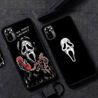 ghostface phone case for iphone transparent soft 13 12 11 8 7 plus mini x xs xr pro max