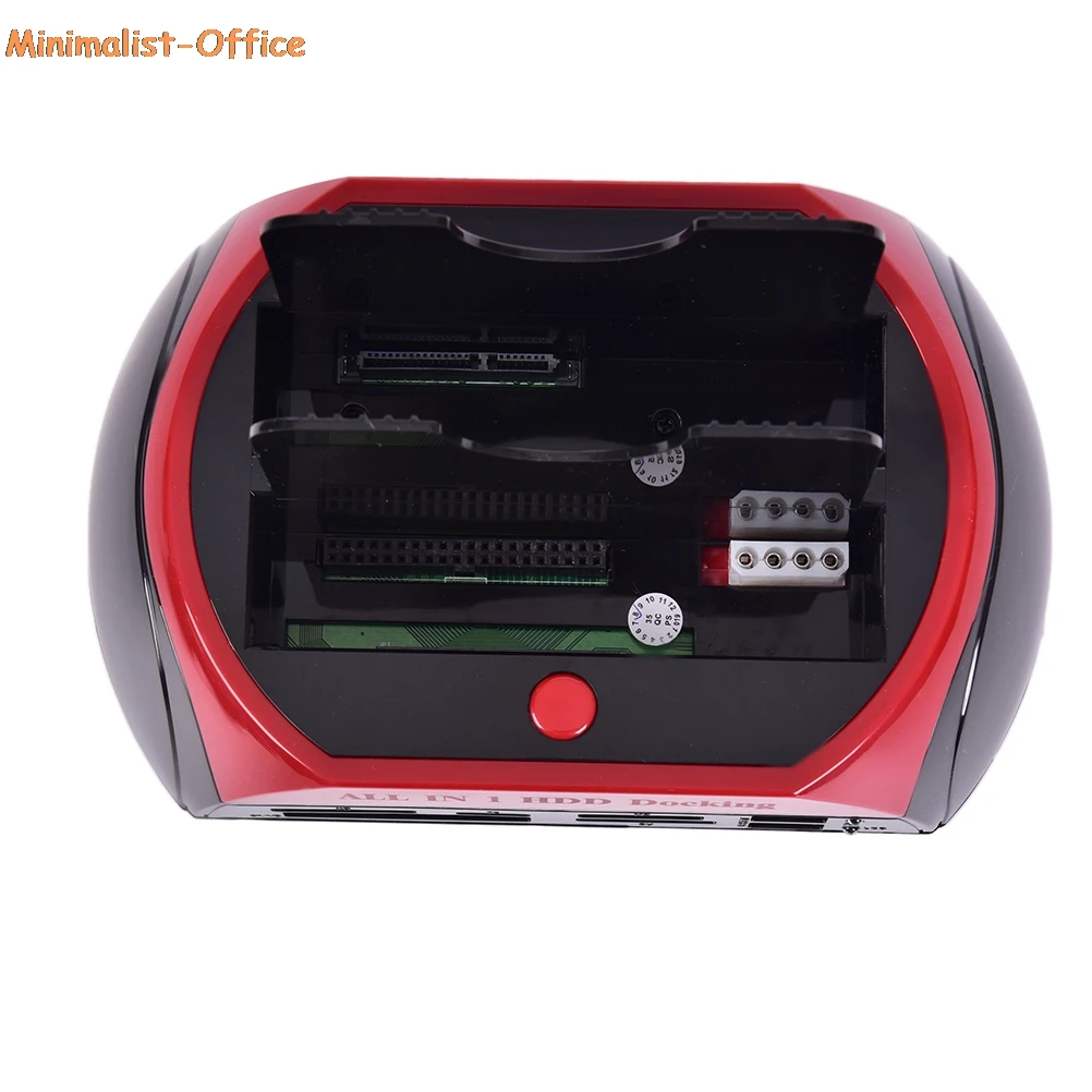 Mobile HDD Docking Station 2.5″/3.5″ IDE+SATA USB Dual Hard Drive Card Reader.