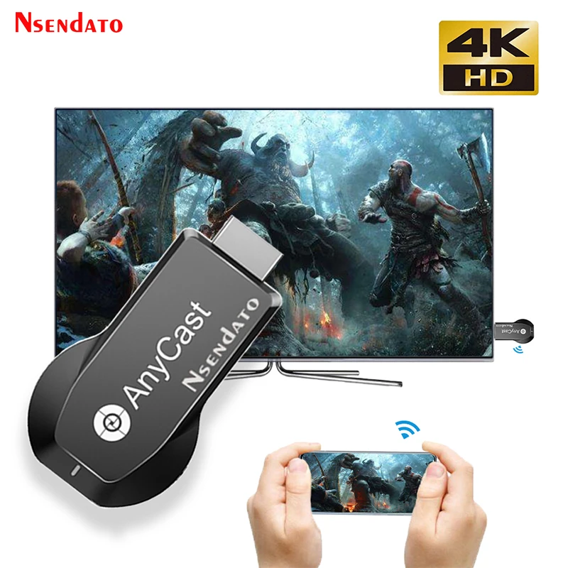 Anycast-adaptador de tv sem Fio Receptor de tv M100 para Ios e Android Dongle Dlna Airplay Wifi 2.4 4k hd 5g