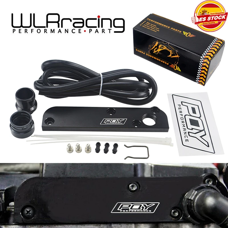 WLR RACING - Billet PCV Delete Plate Kit Revamp Adapter for Volkswagen(VW)/Audi/SEAT/Skoda EA113 Engines with PQY logo TSB01