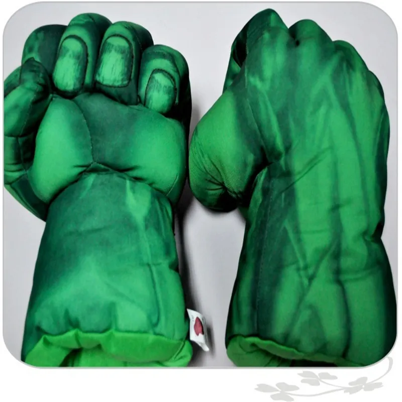 1 шт. Халк Smash Hand+ Человек-паук плюшевые перчатки Человек-паук реквизит для выступлений игрушки Халк фильм бокс плюшевая игрушечная бутафория Короткие Плюшевые
