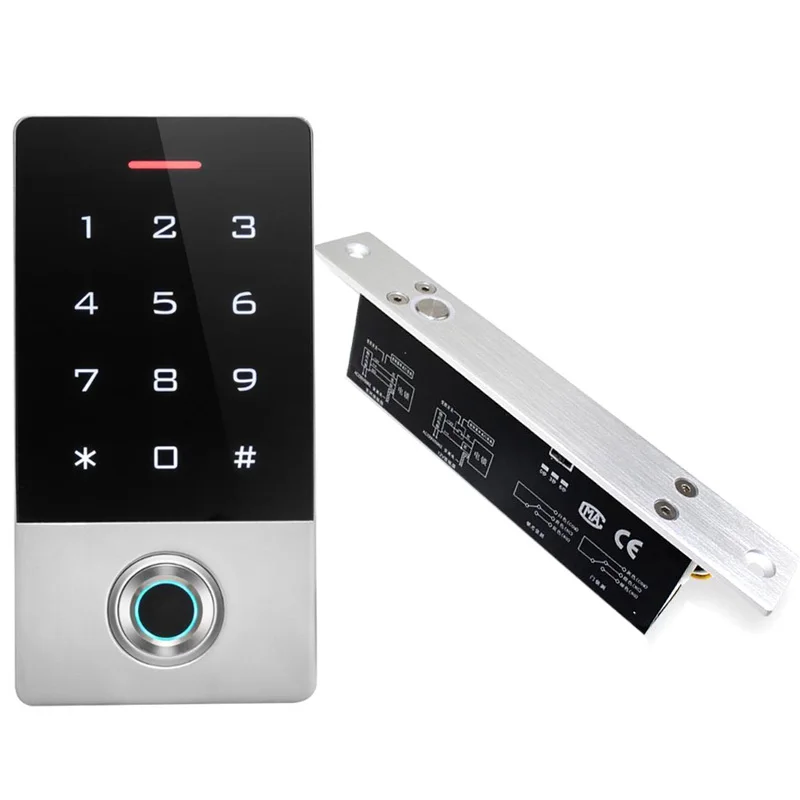 Открытый ID RFID сканер отпечатков пальцев считыватель с электрическим болтом