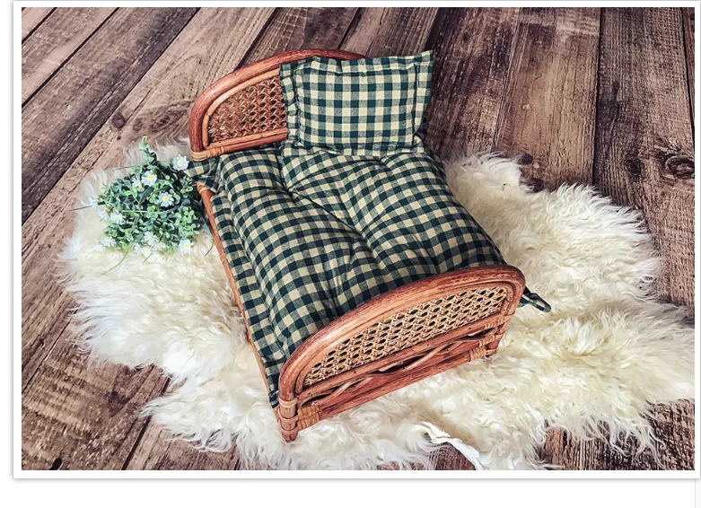 

Newborn Photography Props Weaving Baskets Baby Photo Bed Posing Props Infant Photo Shoot Accessories Full-moon Baby Cany Beds