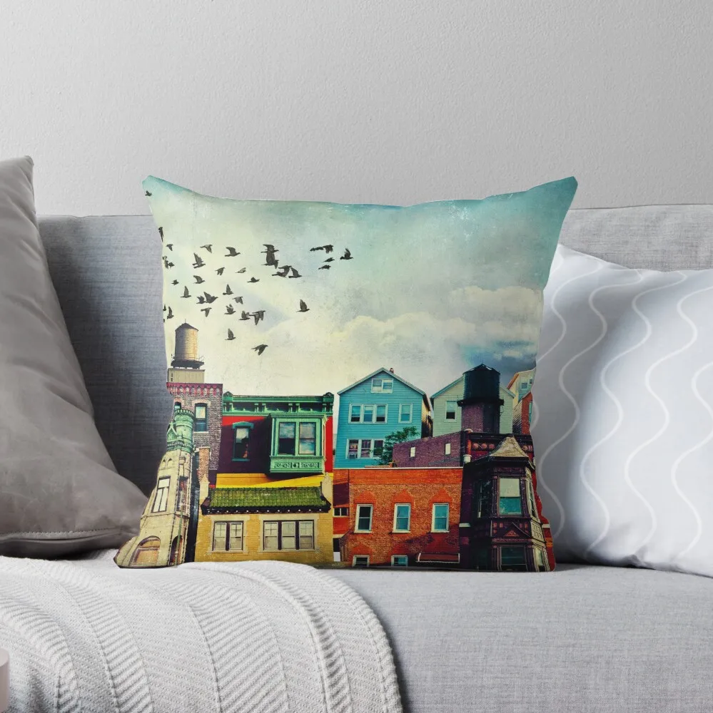 

A Grand Avenue Throw Pillow Pillow Case Polyester Home Decora Pillowcases Throw Pillow Case kussensloop almohada poszewka