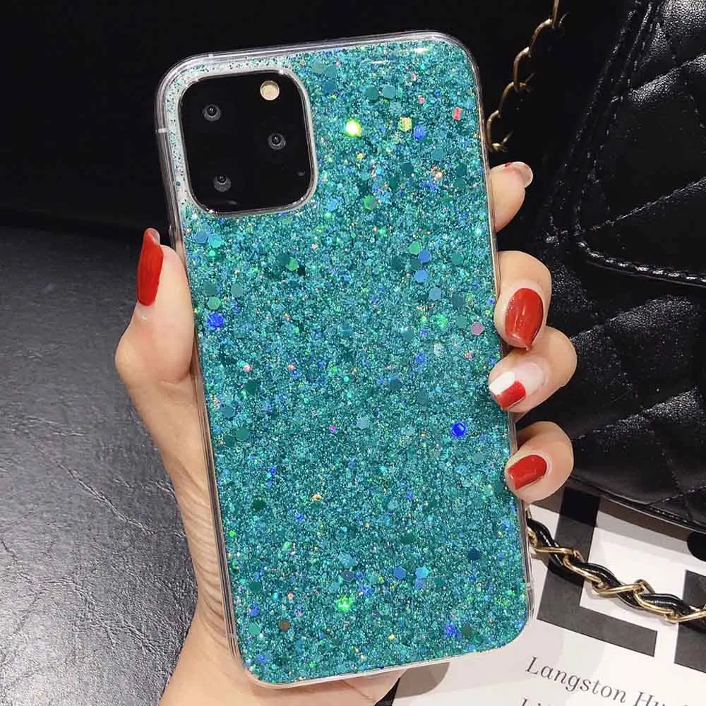 Блестящая с кристаллами, прозрачная, для телефона чехол для samsung A6, A8, A9,, блестящая, блестящая, для Galaxy Note 10, S7, S9, S8, S10 Plus, E, мягкий чехол