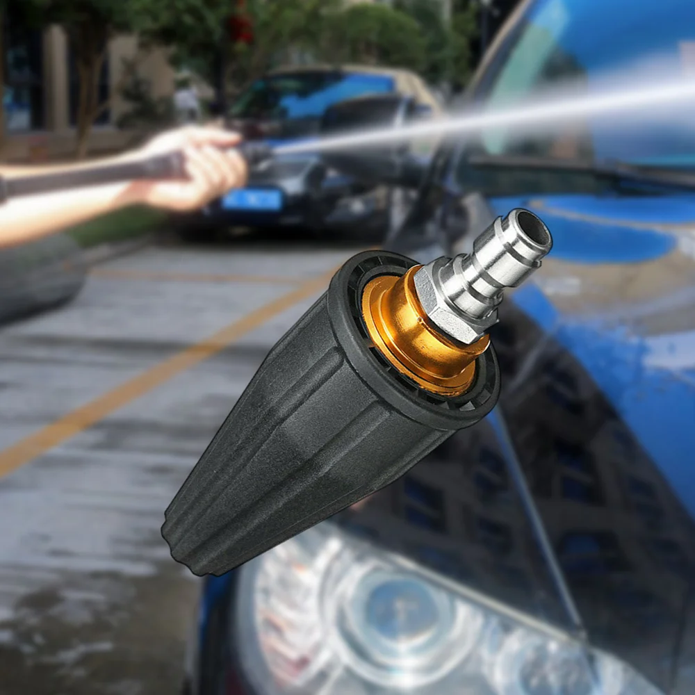 

1pc High Pressure Washer Rotating Turbo Nozzle Spray 1/4" Tip 2.5-4 GPM 3600PSI