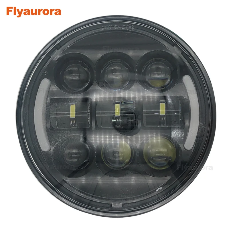 Светодиодная мотоциклетная лампа для фар 15 см/5 75 дюйма