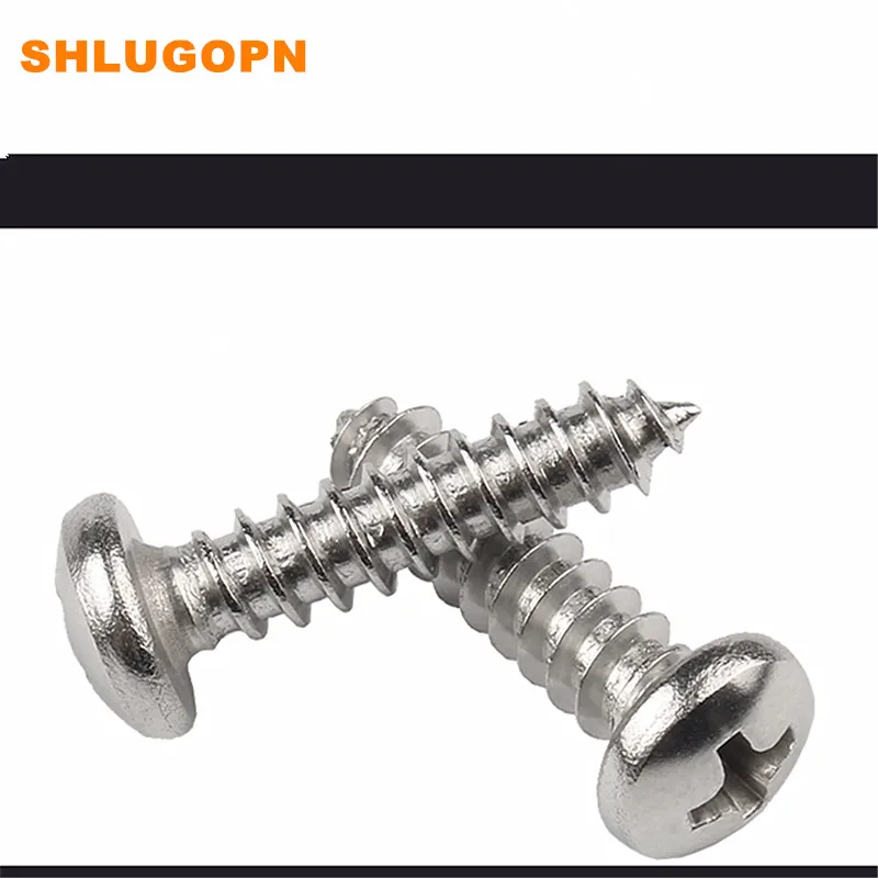50PCS PRICE STAINLESS STEEL PAN HEAD CROSS SELF-TAPPING SCREW WOODEN USE SMALL | Строительство и ремонт
