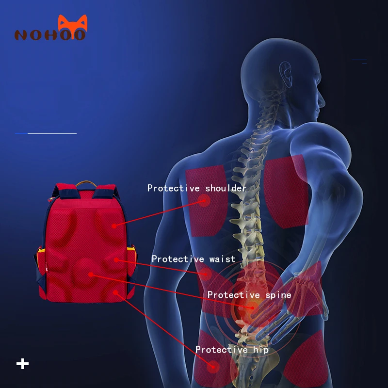 NOHOO детские школьные сумки для подростков мальчиков девочек большой емкости