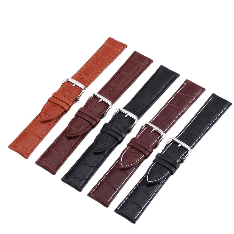 

2021 Watch Band Genuine Leather Straps 10-24mm Watch Accessories High Quality Brown Colors Watchbands