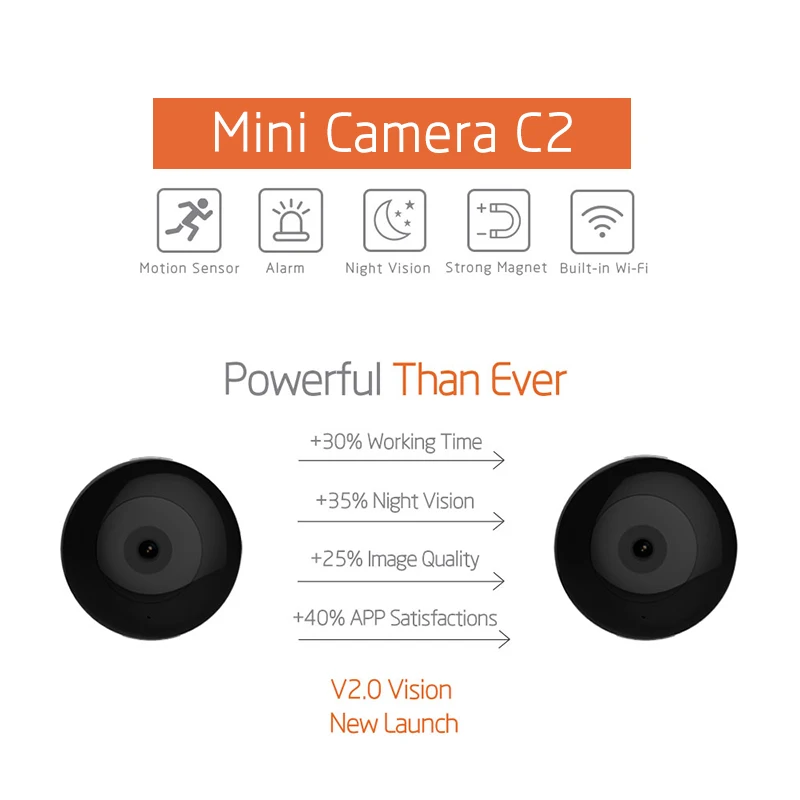 C2 Mini Camera HD 720p Wearable IP Motion Sensor Bike Body Micro DV DVR Magnetic Clip Voice | Электроника