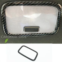abs carbon fibre for hyundai kona encino 2018 2019 car rear reading lampshade cover trim sticker car styling accessories 1pcs