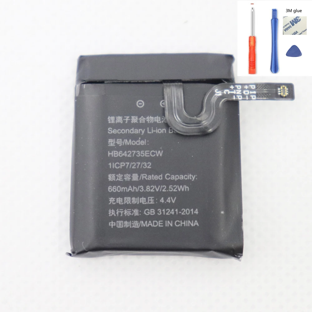 

Аккумулятор HB642735ECW для Huawei 3Pro, 3S,3X, Honor K2, 3,85 В, 660 мАч + Инструменты