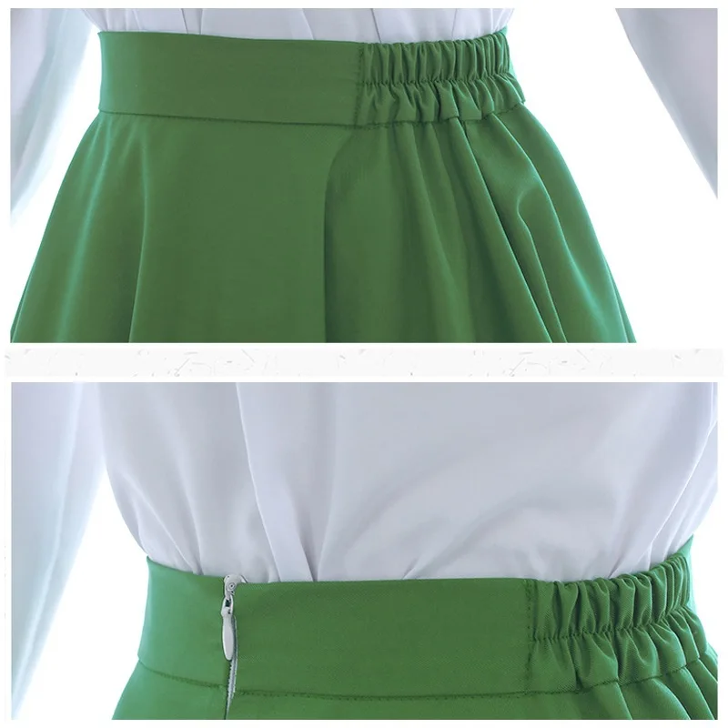 Фиолетовый эвергарден Авто памяти костюм наряды белая блузка зеленое платье