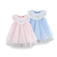 girls dress summer lace embroidery newborn infant princess dresses a line kids clothes 0 2y 2 color