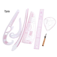 7 pcs sew dressmaking metric ruler set multifunction curve tailor ruler sewing tool diy apparel sewing tools accessory
