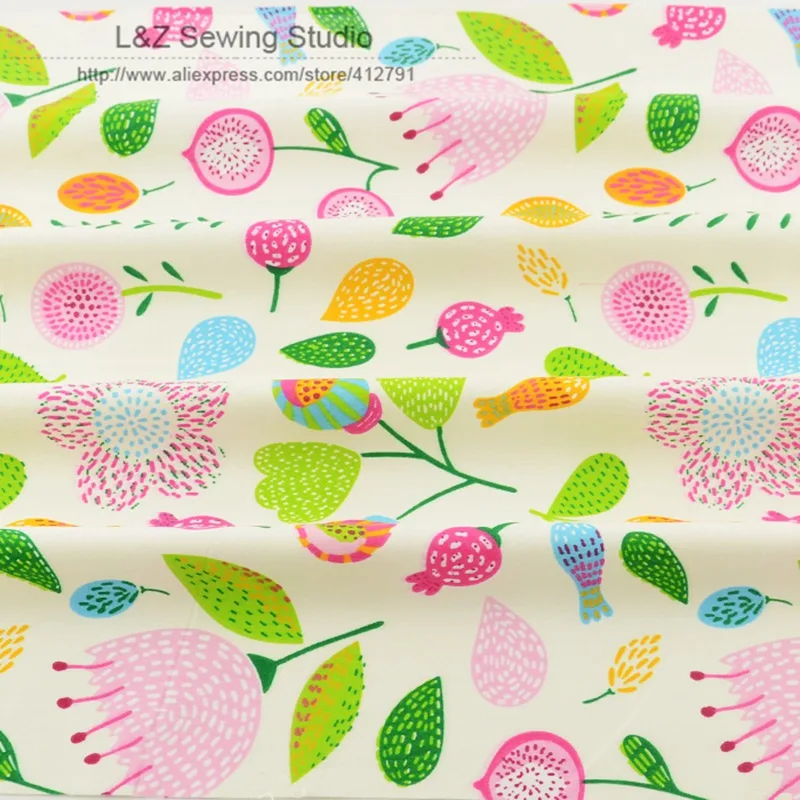 154#-2 printed floral pattern 50cmx160cm/piece cotton fabric tilda for baby bedding clothing tecido quilting sewing tecidos | Дом и сад