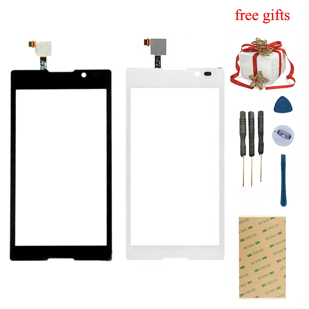 Сенсорный экран с цифровым преобразователем для Xperia C Dual S39H S39 C2304 C2305 замена