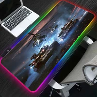 mrglzy rgb mouse pad tank battle gaming accessories 35x60cmled painted xxl desk mat rubber carpet mat waterproof and non slip