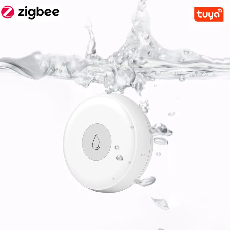 

Датчик утечки воды ZigBee, датчик с оповещением об обнаружении уровня воды, с дистанционным управлением через приложение