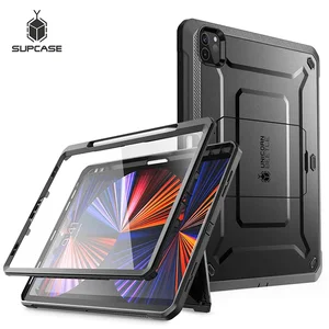 supcase for ipad pro 12 9 case 2021 ub pro support apple pencil charging with built in screen protector full body rugged cover free global shipping