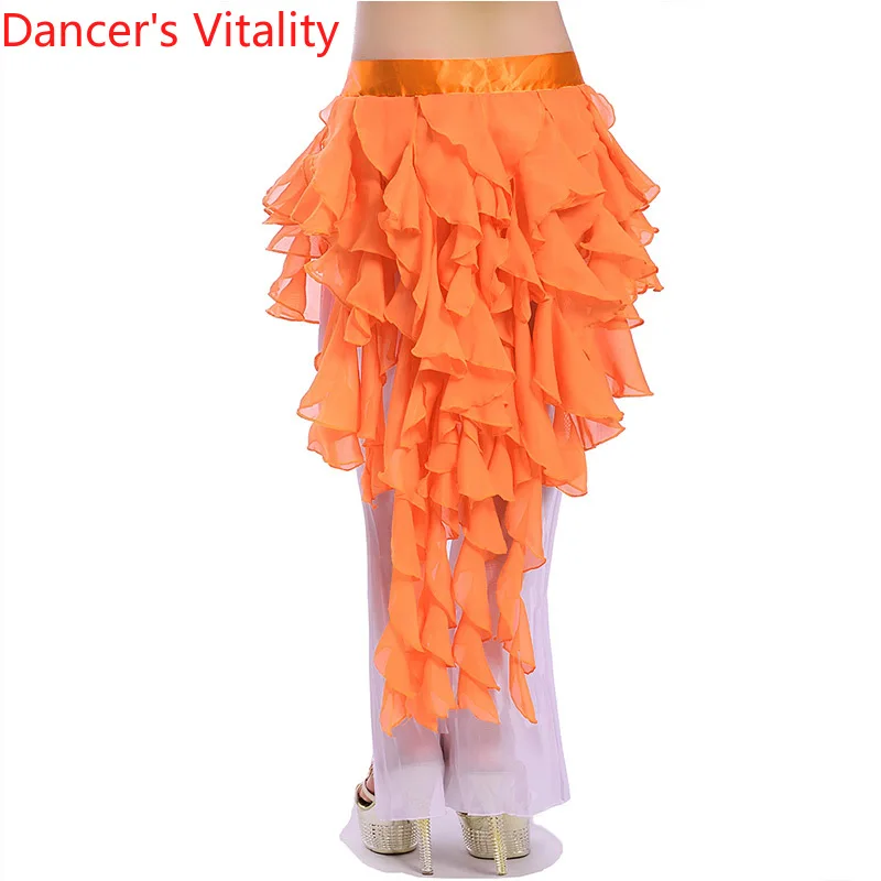 Женский шифоновый шарф для танца живота набедренный с лисьим хвостом пикантная