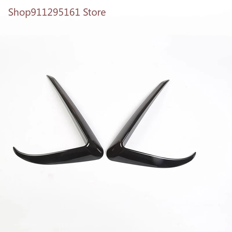 

Front Bumper Air Knife Carbon Fiber Front Fog Lights Decorative For Tesla Model 3 2017 2018 2019