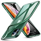 Мягкий прозрачный чехол с покрытием для iphone 11 Pro MAX, новый цветной защитный силиконовый чехол из ТПУ с полным покрытием для Apple 11