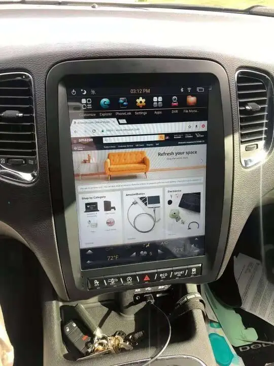 Автомобильный радиоприемник с bluetooth для Dodge Durango 2013 2014 2015 2016 2 din android стерео carplay