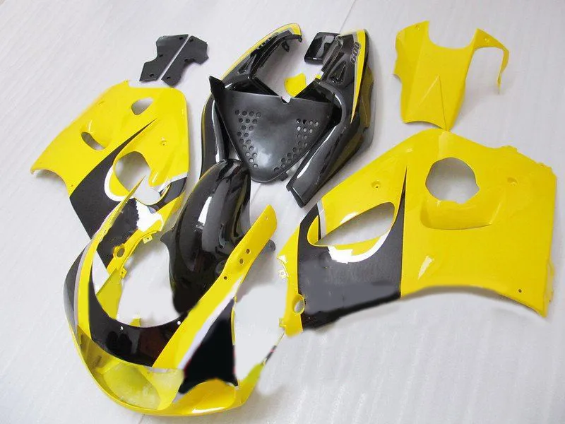 Комплект обтекателей для GSXR600 750 96 97 98 99 00 GSXR 600 GSXR750 1996 1999 2000 ABS желто черные