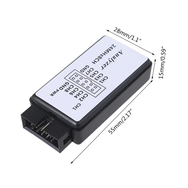 USB анализатор 24 МГц 8 каналов м/секунды отладчик для ARM FPGA 8CH микроконтроллер