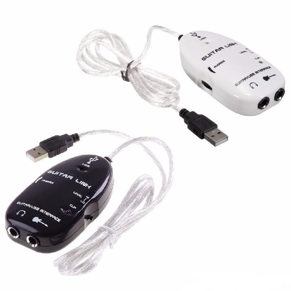 USB-кабель для гитары аудиокабель USB переходник интерфейса MAC/ПК записи музыки