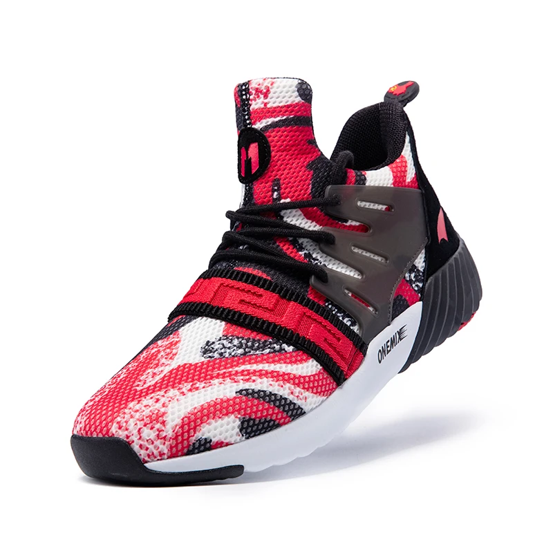 Мужские беговые ботинки ONEMIX с подушкой легкие удобные спортивные увеличивающая