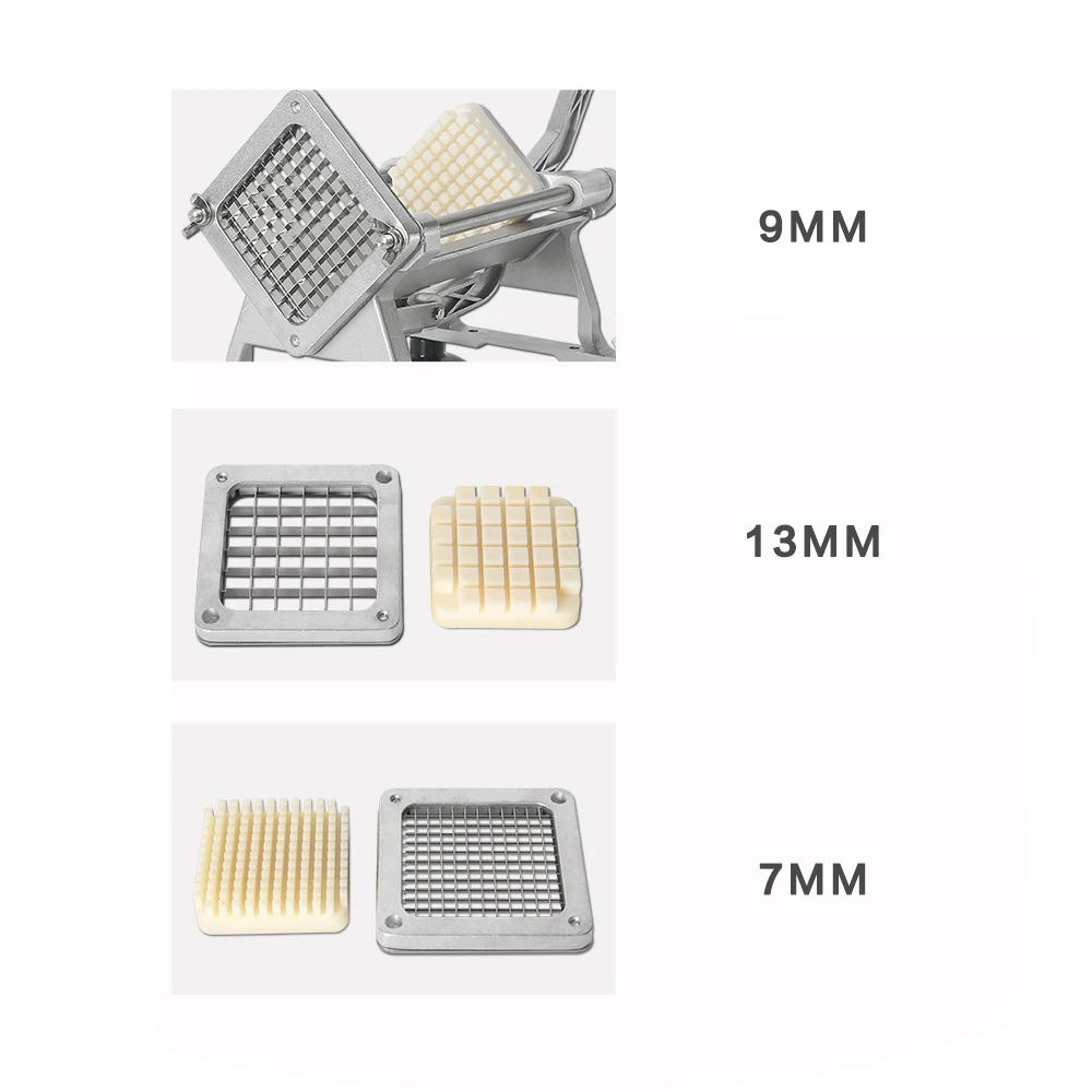 horizontal manual potato cutter vegetable strips hand push slicer chips maker with three blades kitchen gadget potato processor free global shipping