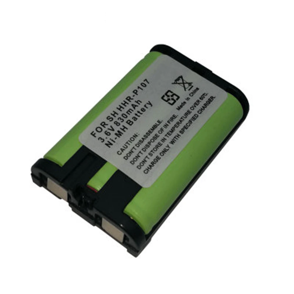 Аккумуляторная батарея для телефона Panasonic HHR-P107 HHRP107 HHRP107A/1B 3 6 В 800 мАч 8 шт./лот |