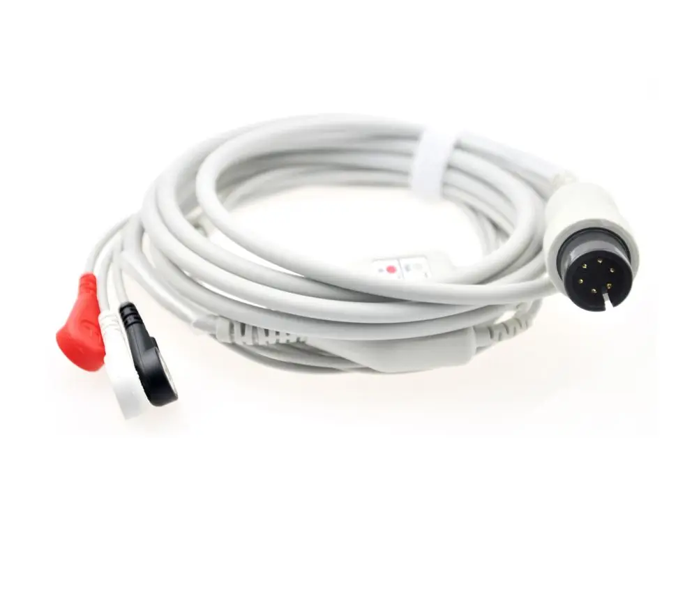 Совместимый дефибриллятор серии Zoll M 3 свинцовый ЭКГ-кабель с 6 контактами