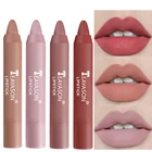 Матовая губная помада карандаш для губ 12 цветов водостойкая стойкая нюдовая Помада карандаш легко носить не липкая Красная губная помада макияж губы макияж