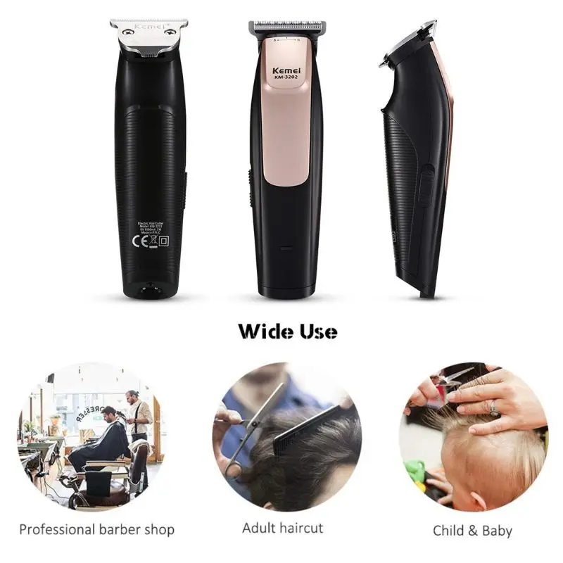 

Kemei KM - 3202 USB Rechargeable Electric Hair Clipper Trimmer for styling Haircut Home Barber Salon