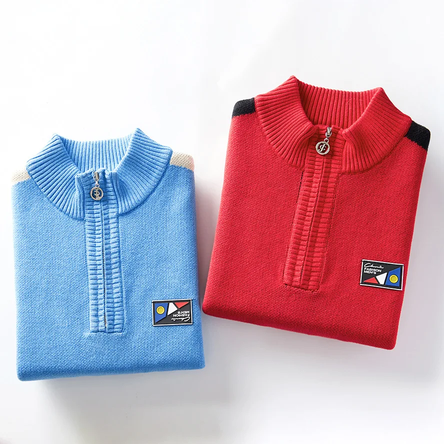 Детский свитер Теплая зимняя новая хлопковая одежда Пуловер Свитер Одежда для