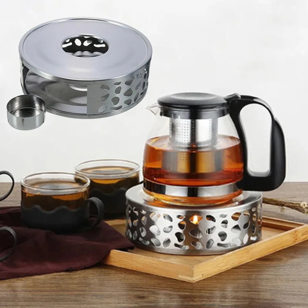 

Stainless Steel Tea Warmer With Tea Lighting Holder Stainless Steel Tea Warming Base - For Tea And Coffee Pot Tea Warmer Hollow